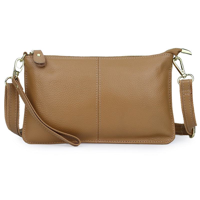 Women's Leather First Layer Cowhide With Wrist Women's Messenger Bag