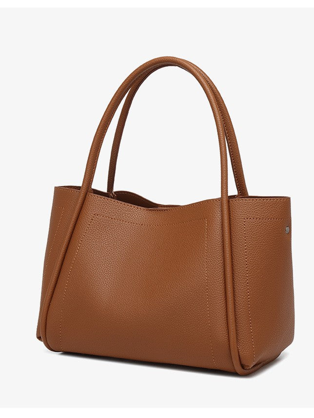 Women's Elegant Soft Leather Light Luxury Vegetable Basket Bags