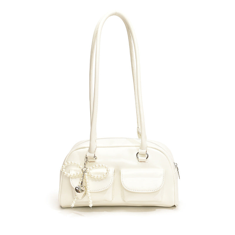 Glossy French Style Underarm High Sense Baguette Female Bags