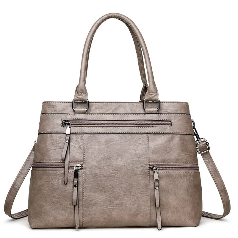 Women's Fashionable High-grade Retro Simple Large Capacity Women's Handbag