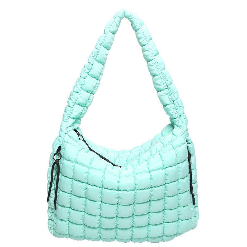 Women's Pleated Cloud Large Capacity Down Cotton Bags