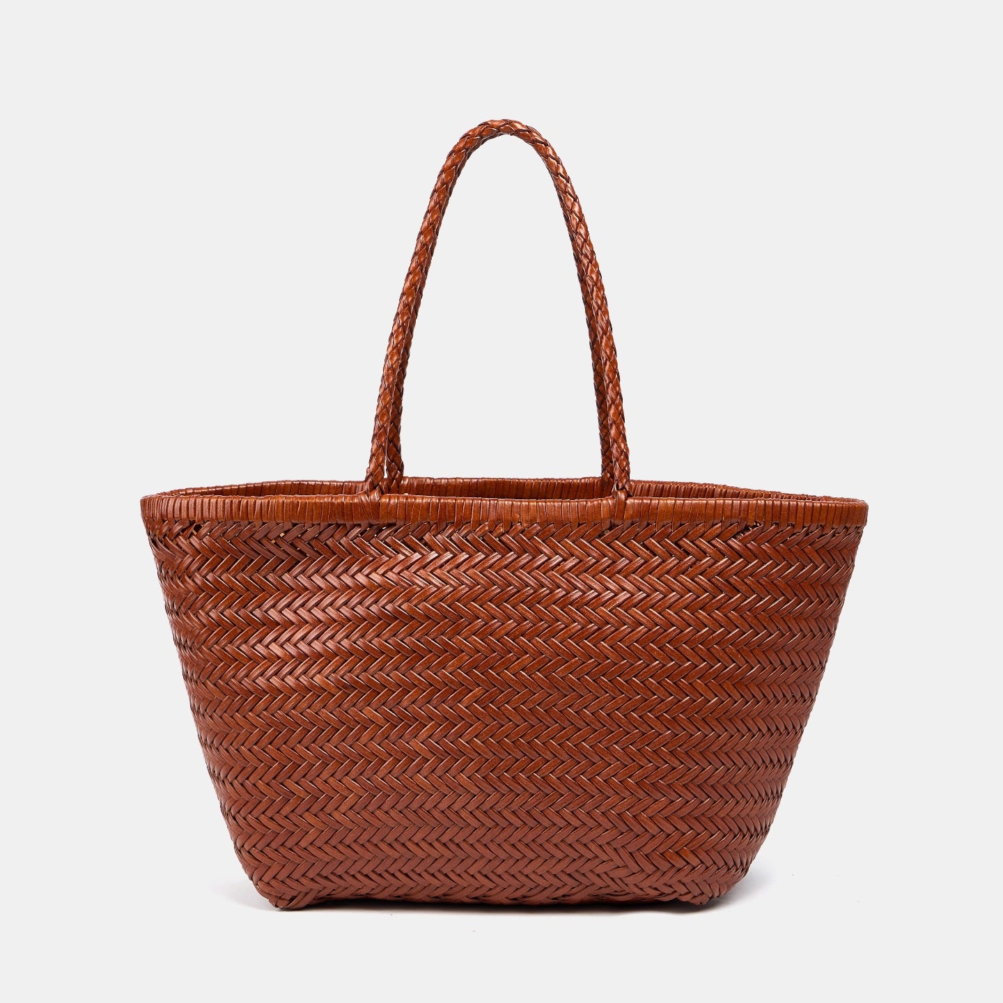 Women's Leather French Retro Vegetable Basket Large Women's Handbag