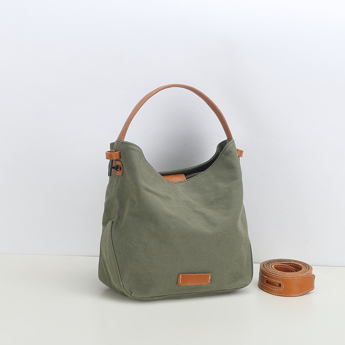 Women's Canvas Solid Color Fashion Leisure School Bags