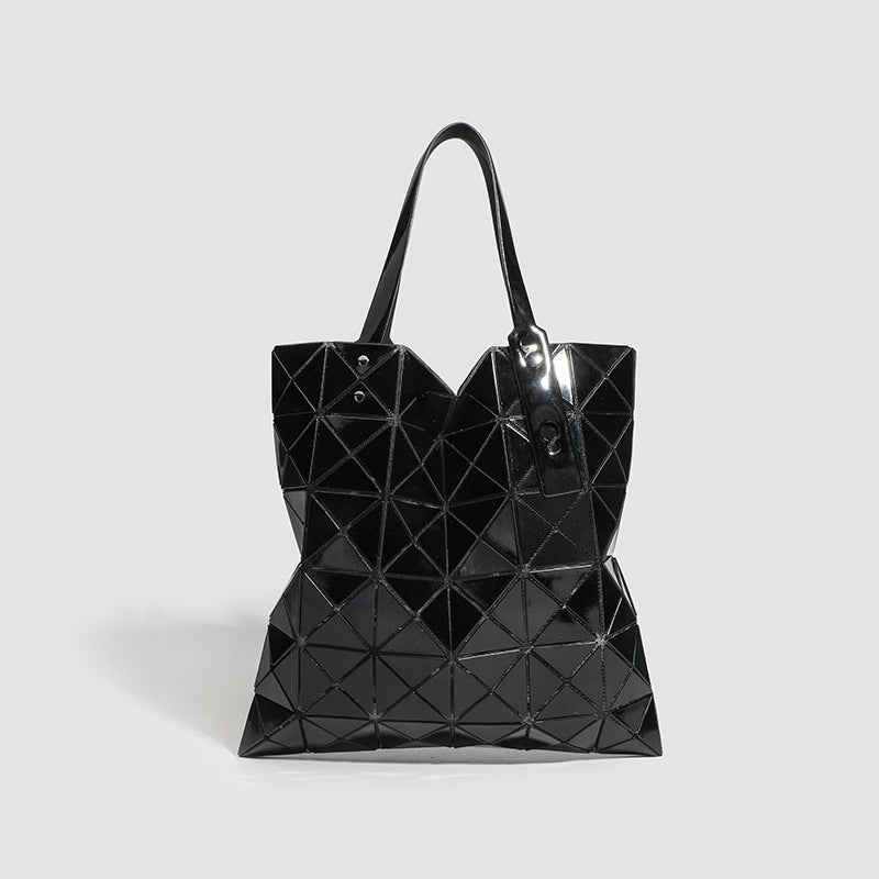 Creative Fashion Rhombus Folding Geometric Portable Women's Shoulder Bag