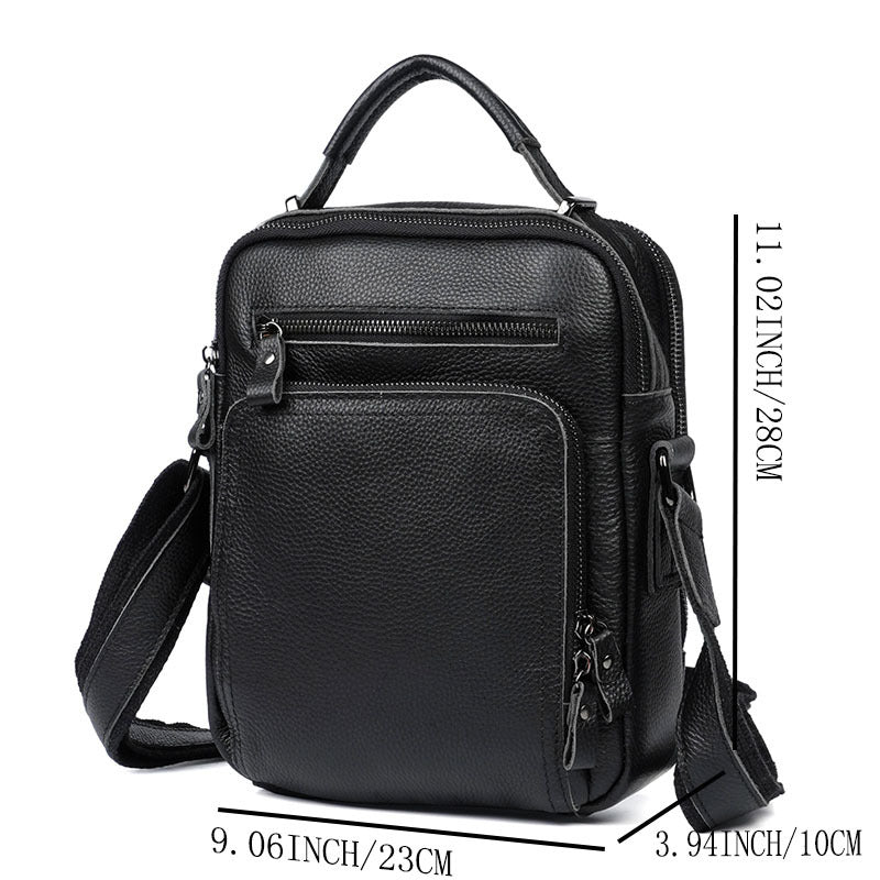 Crazy Horse Leather Simple Genuine Personality Bags