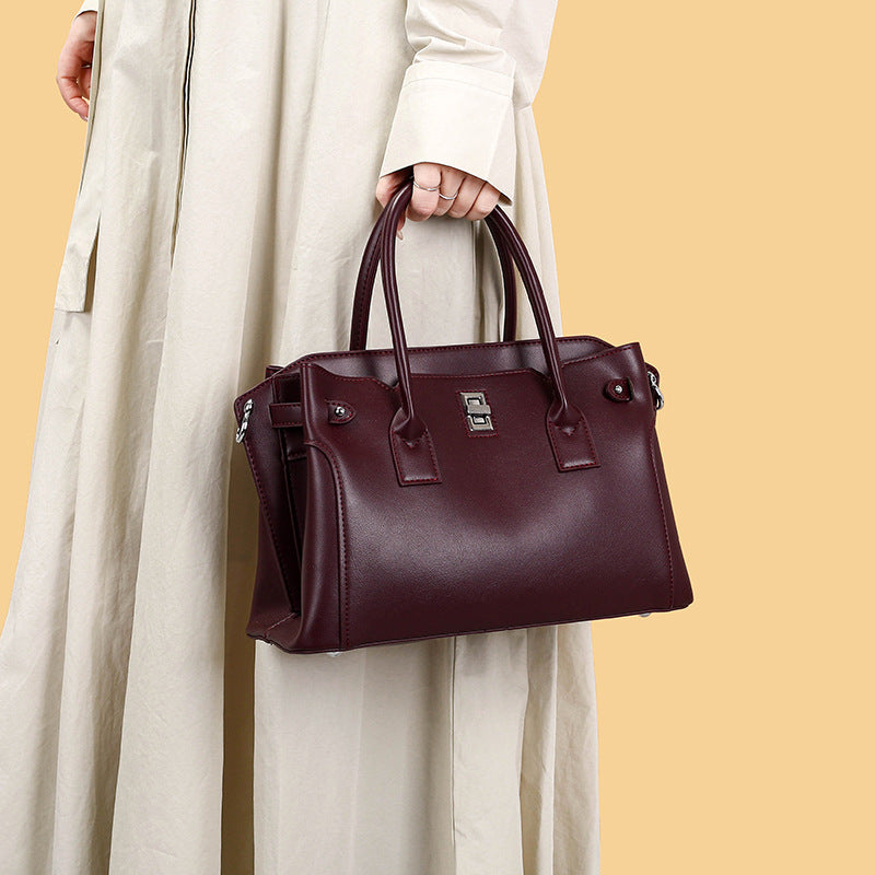 Elegant Women's Textured Fashion Mom Big Women's Shoulder Bag