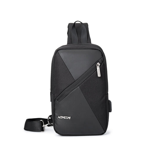 Men's Simple Fashion Commuter Portable Daily Cycling Men's Chest Bag
