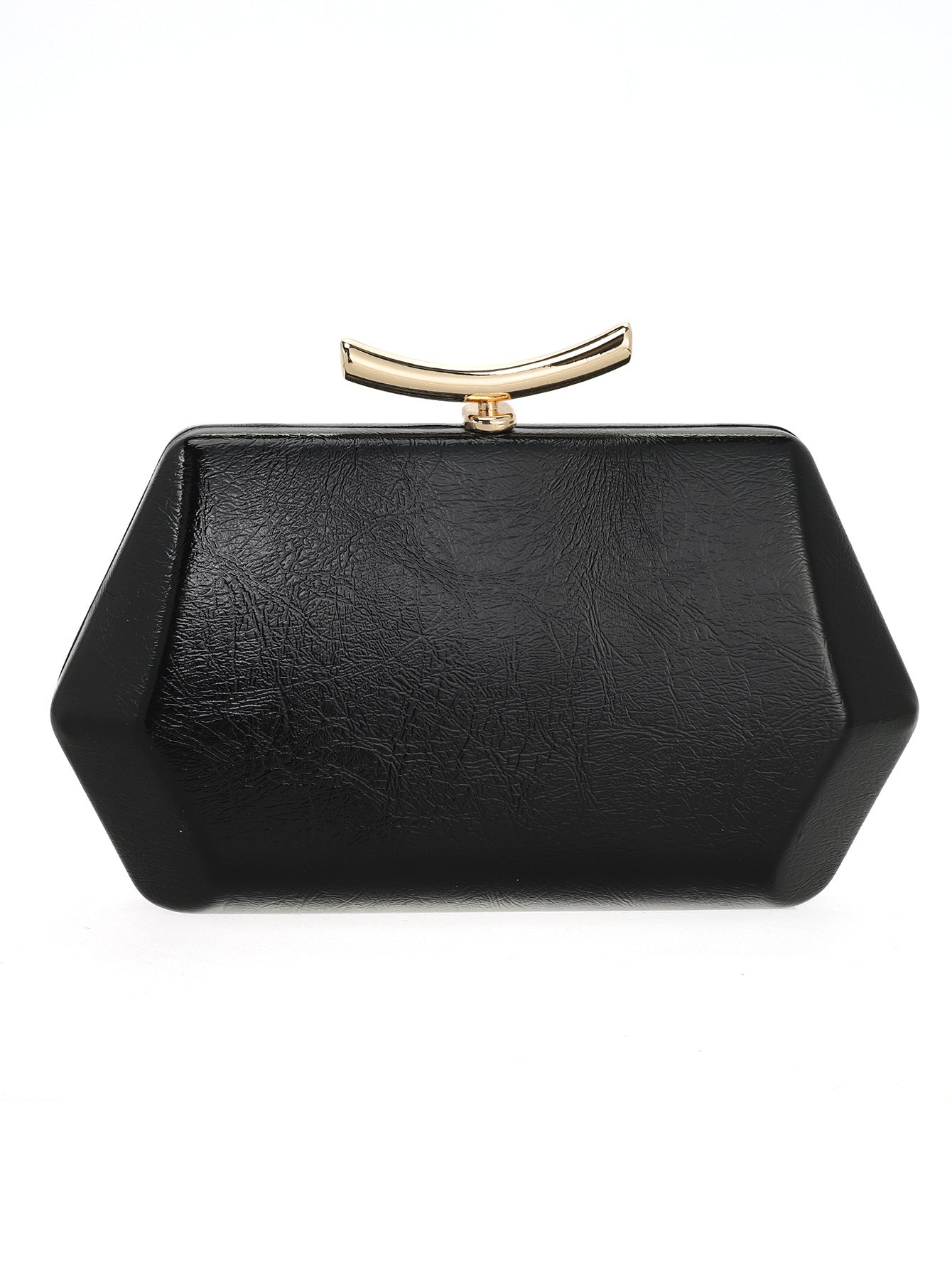 Genuine Leather Geometric High Texture Boston Bags