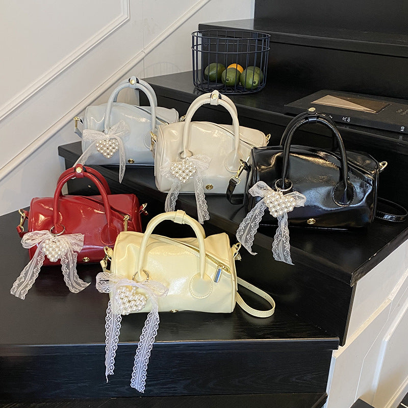 Simple Rhombus Western Style Texture Commuter Handbags