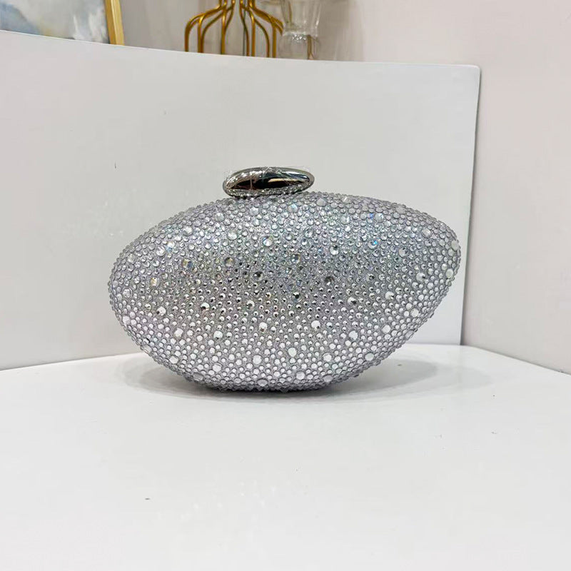 Trendy Classic Round Box Clutch Acrylic Vintage Bags