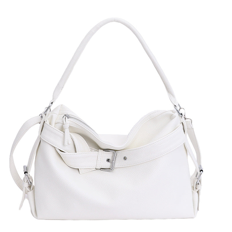 Retro Large Capacity Soft Leather Design Tote Bag