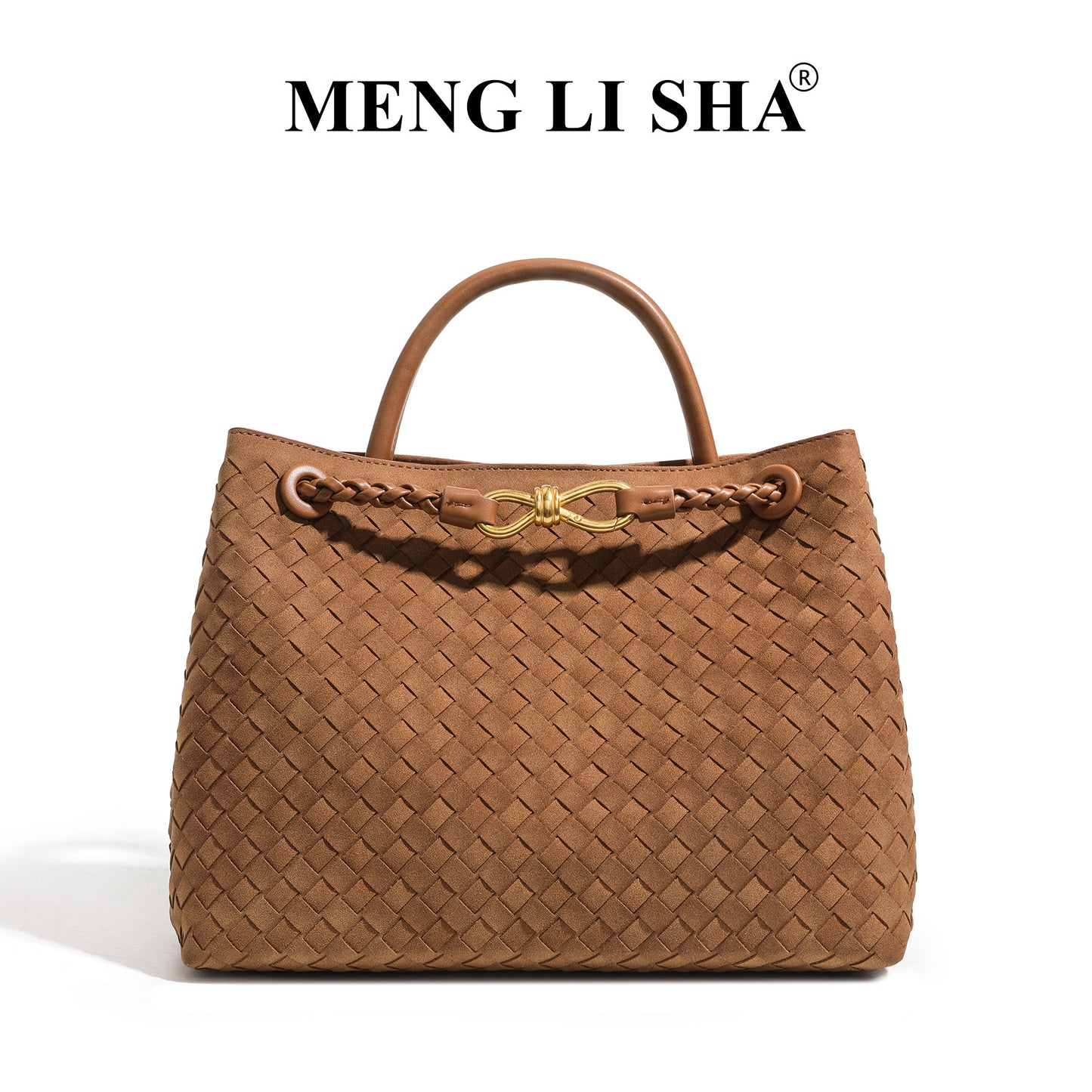 Women's High-grade Portable Vintage Frosted Suede Woven Women's Handbag