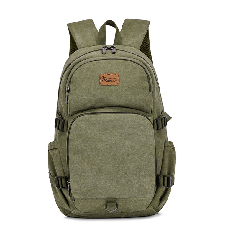 Men's Canvas Simple Daily Shopping Large Capacity Backpacks