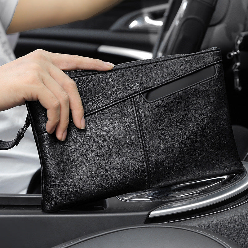 Men's Tidi Kangaroo Envelope Large Capacity Soft Leather Men's Clutch