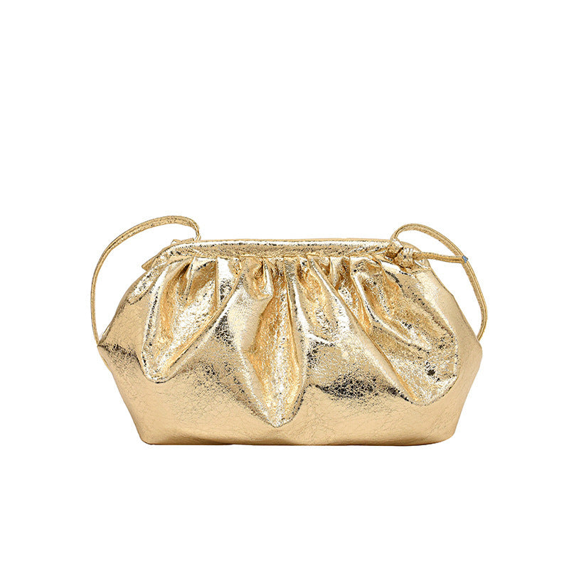 Textured Shell Autumn Advanced Texture Clip Pleated Bags