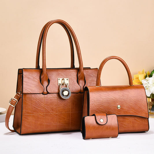 Women's Korean Style Exquisite Big Lady Temperament Shoulder Bags