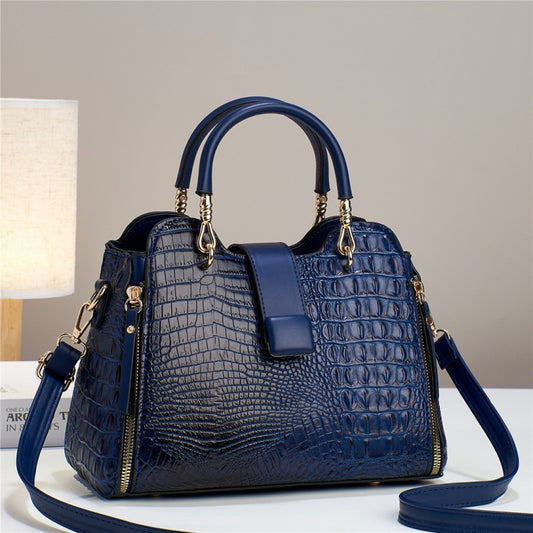 Women's Alligator Print Large Capacity Commuter Women's Handbag