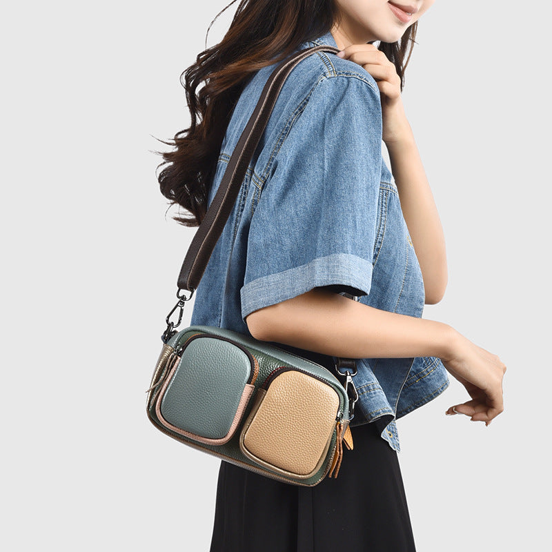 Women's Genuine Leather Large Capacity First Layer Cowhide Bags