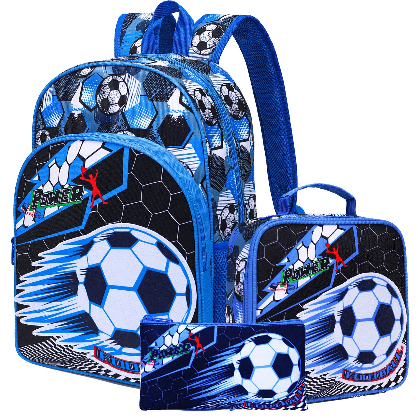 Popular Stylish Attractive Football Three-piece Cute Primary School Bag