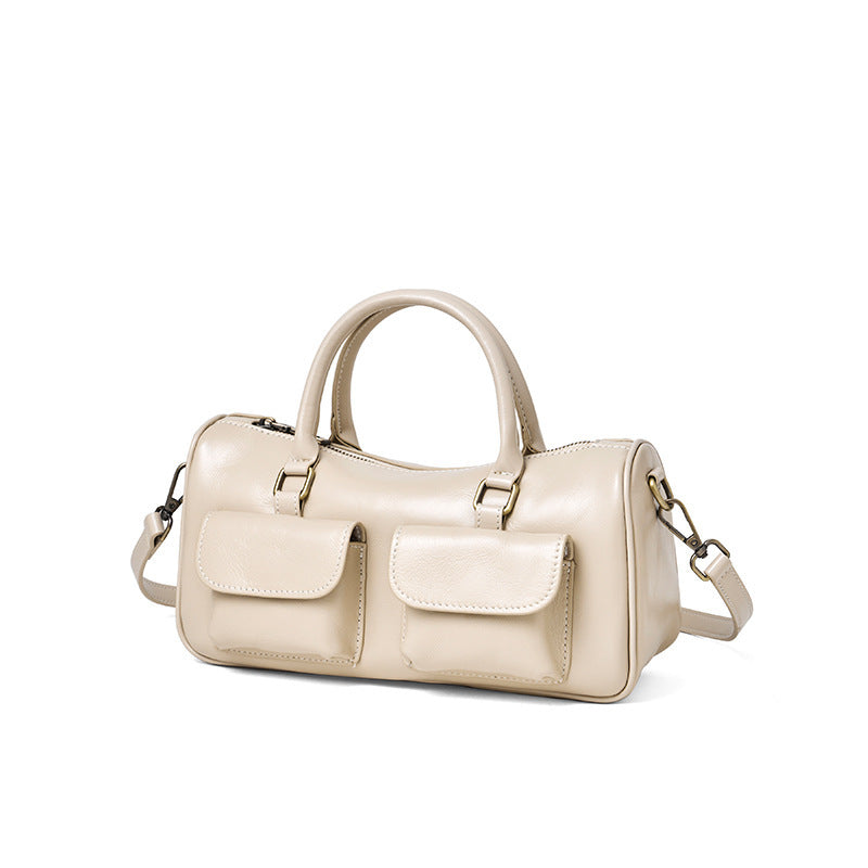 Women's Leather Fashion Pillow Simple Retro Commuting Bags