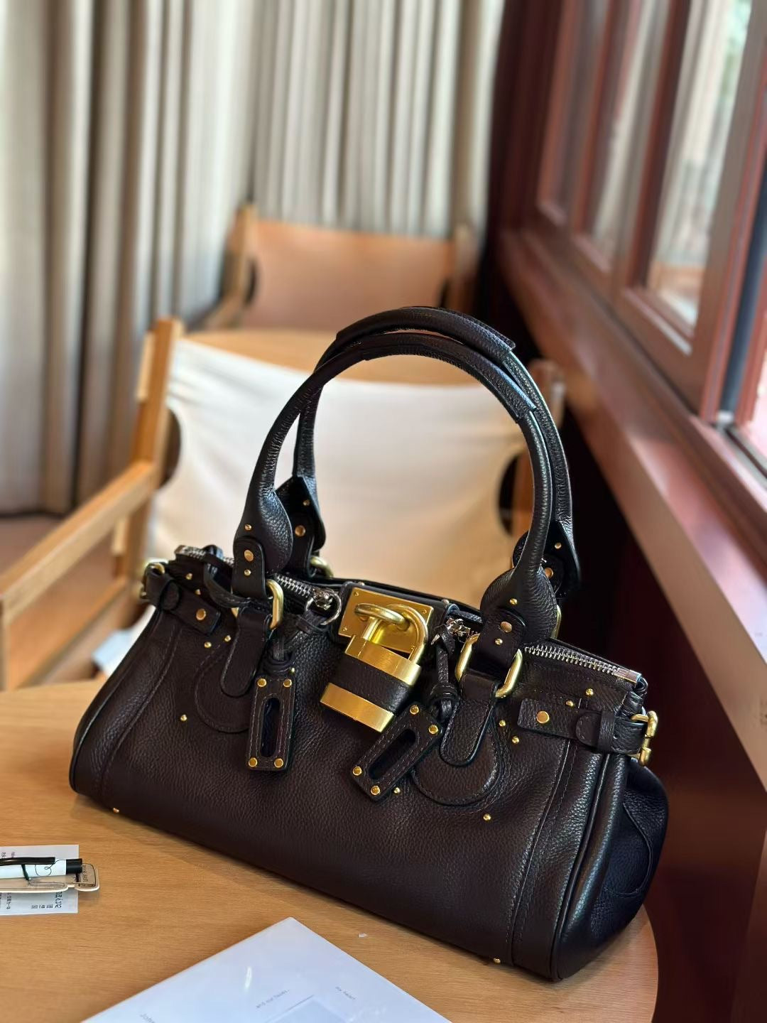 Classic Chinese Style Niche Retro Fashion Distressed Chloe Paddington Portable Women's Handbag