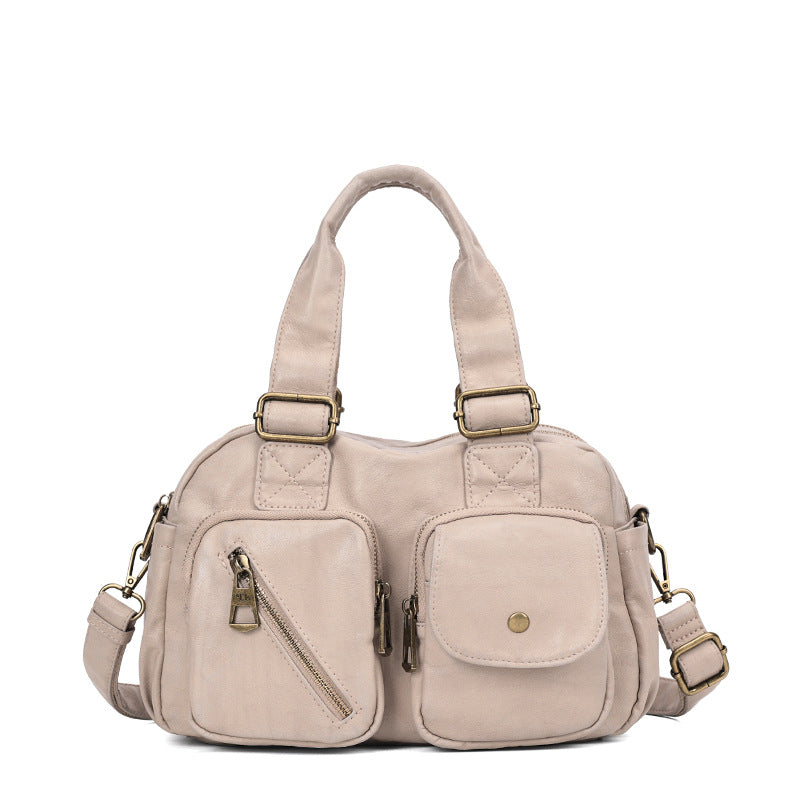 Women's Retro Simple Fashionable Large Capacity Shoulder Bags
