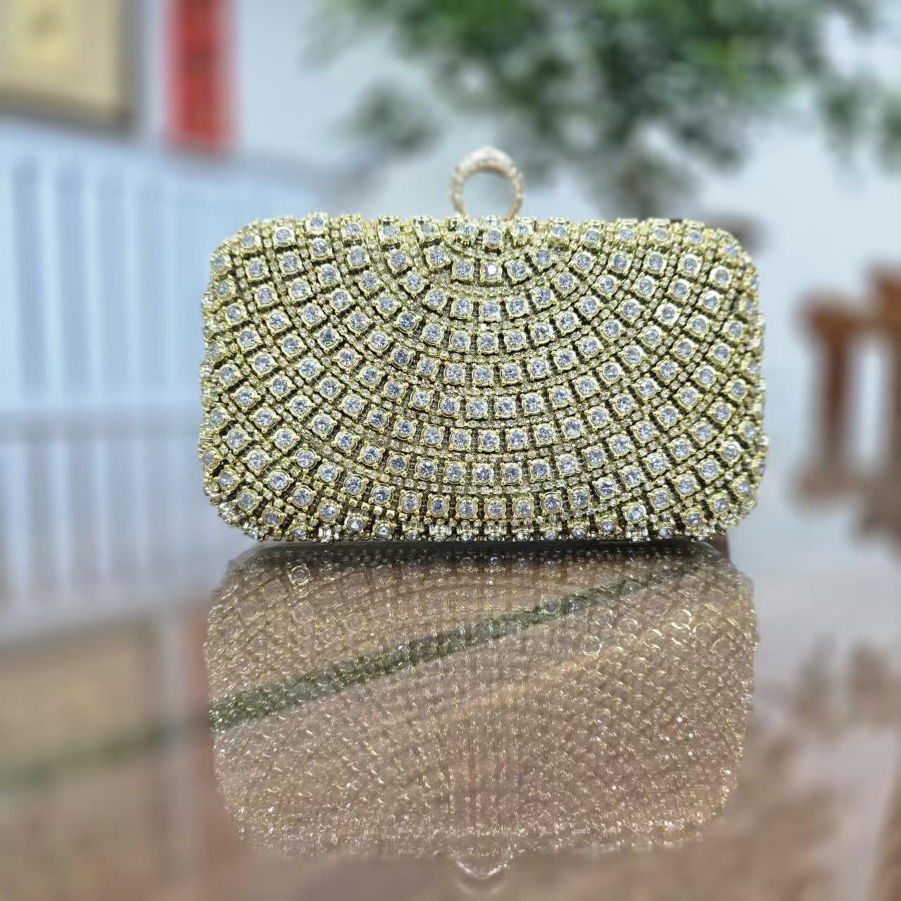 Street Trend Diamond Fashionable Elegant Clutch Dinner Bag
