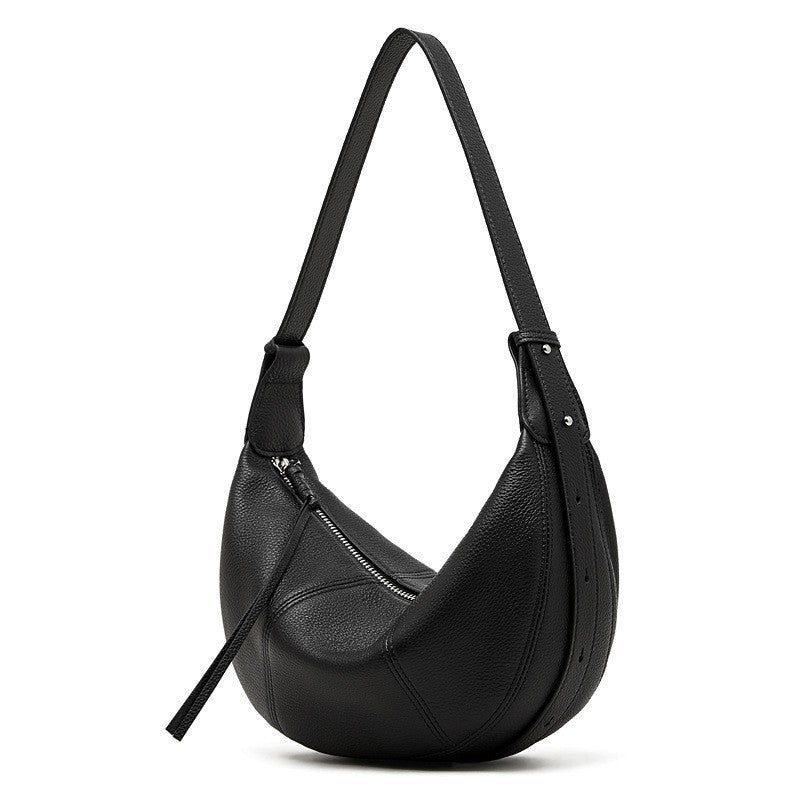 Women's Genuine Leather Underarm Large Capacity Dumpling Shoulder Bags