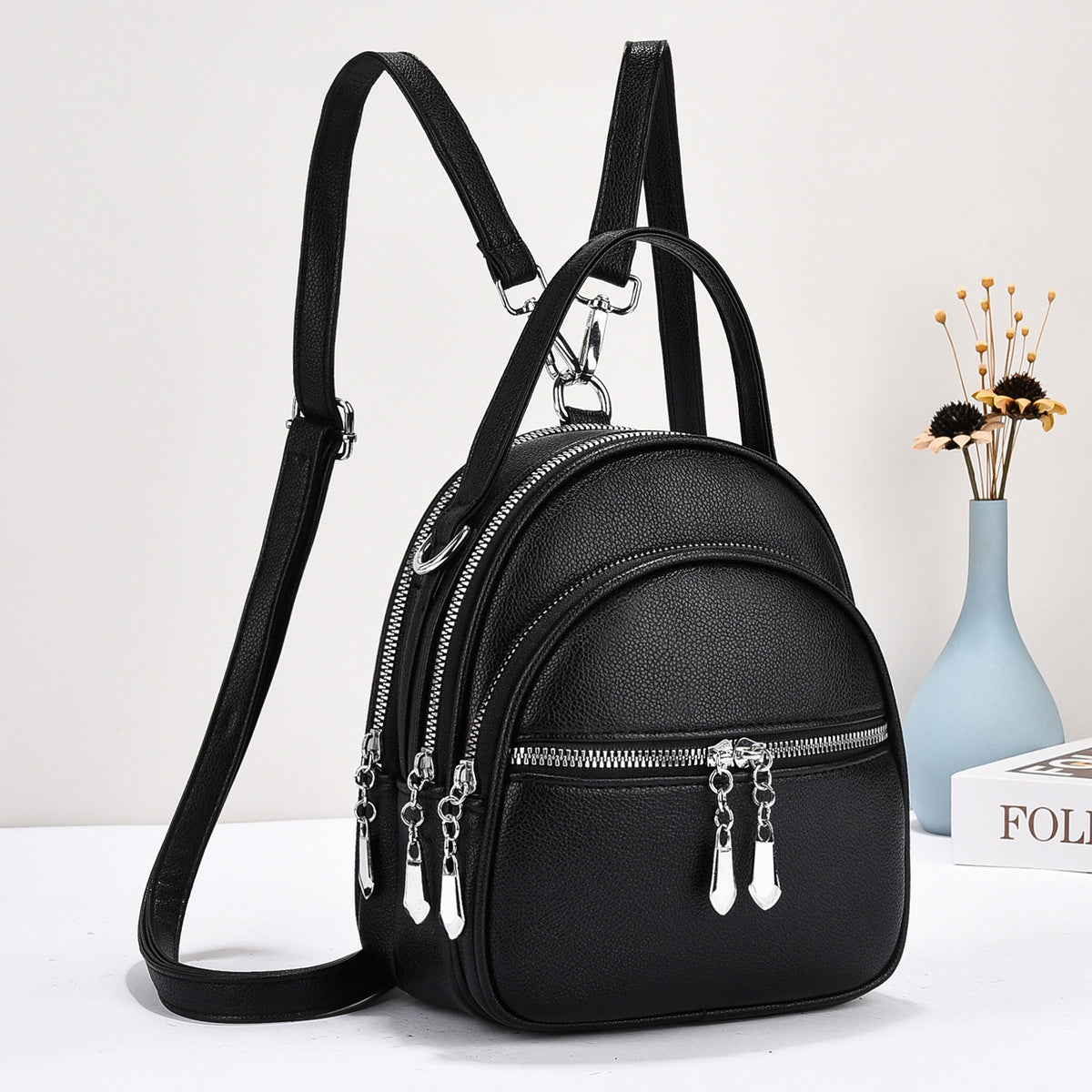 Women's Simple Elegant Korean Style Fashionable Personality Backpacks