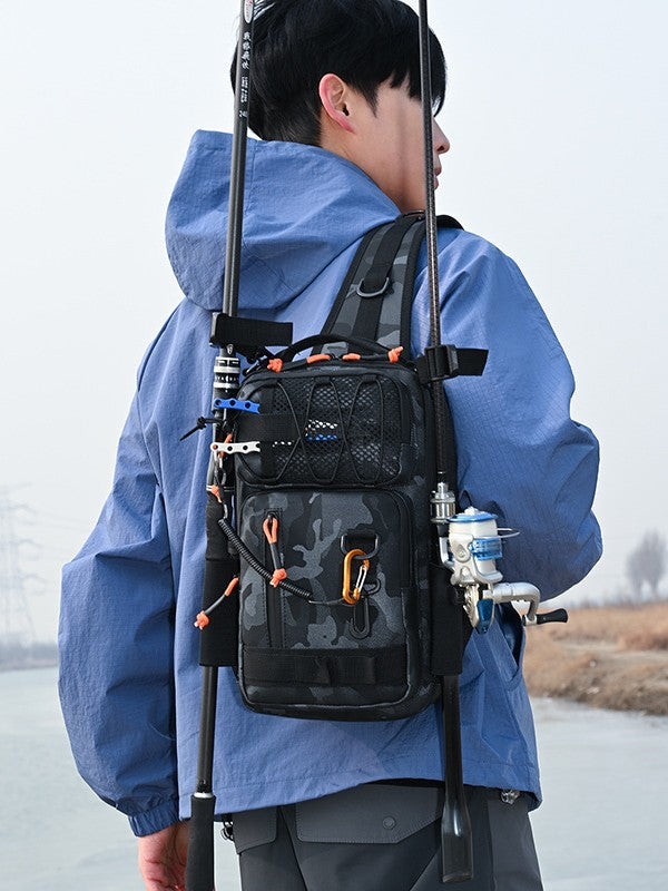 Women's & Men's Multifunctional Lure Water Repellent Fishing Mountain Climbing Men's Chest Bag