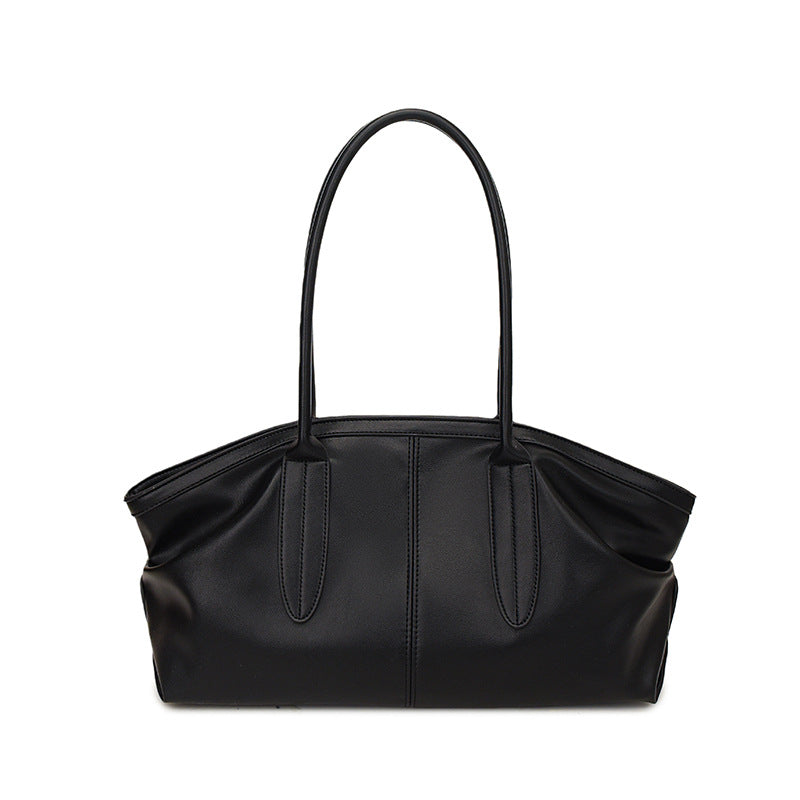 Women's Fashion Pleated Underarm Large Capacity Commuter Bags