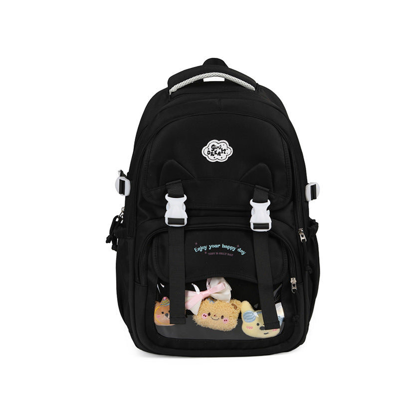 Junior Heart Snow Cartoon Good-looking Schoolgirl Backpacks