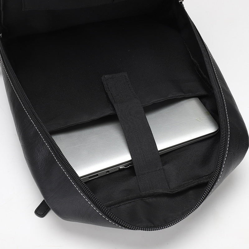 Men's Leather Computer Portable Multiple Back Methods Leisure Backpack