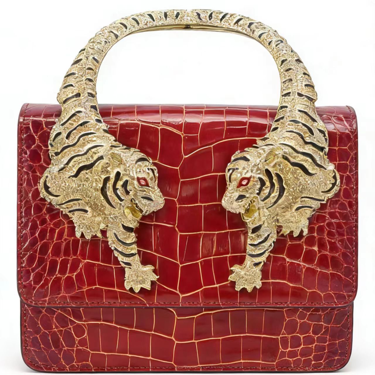 Fashion Creative Durable Tiger Crocodile Pattern Shoulder Bags