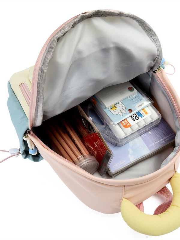 Women's Cute Dopamine Lightweight Contrast Color Good-looking Leisure Backpack