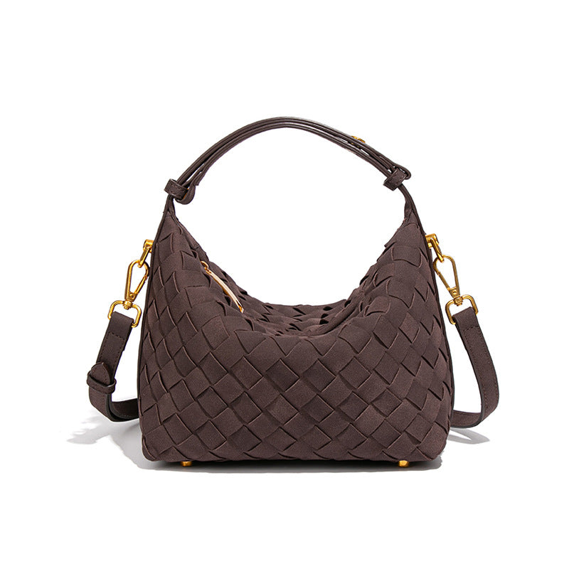 Woven Simple Hand Lunch Box Design Women's Handbag