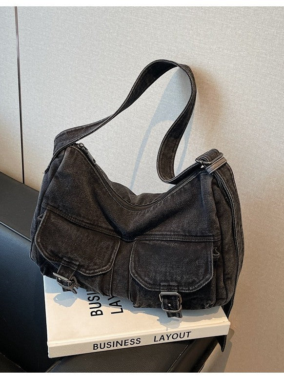 Cool Classy Slouchy Women's Denim Fashion Tote Bag