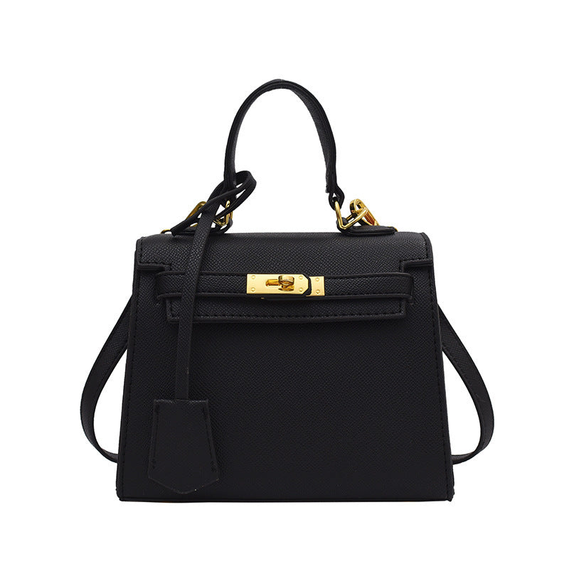 Women's Large Capacity Lychee Pattern Kelly Fashion Handbags