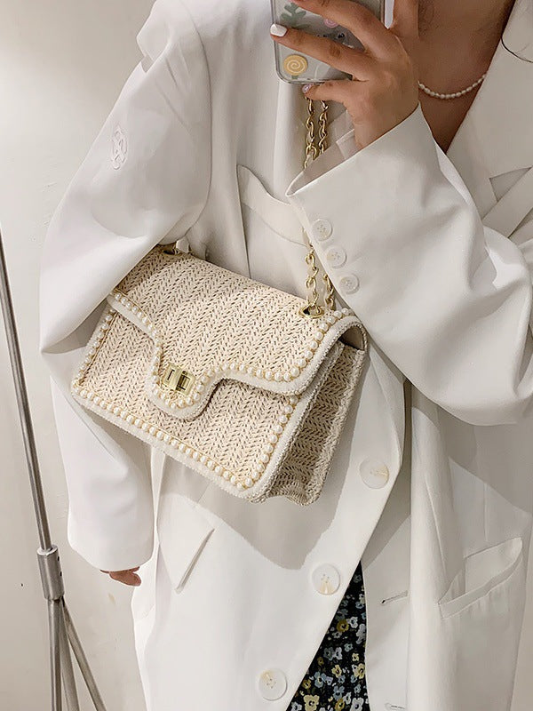Women's Woven Summer Fashion Niche Korean Style Women's Shoulder Bag
