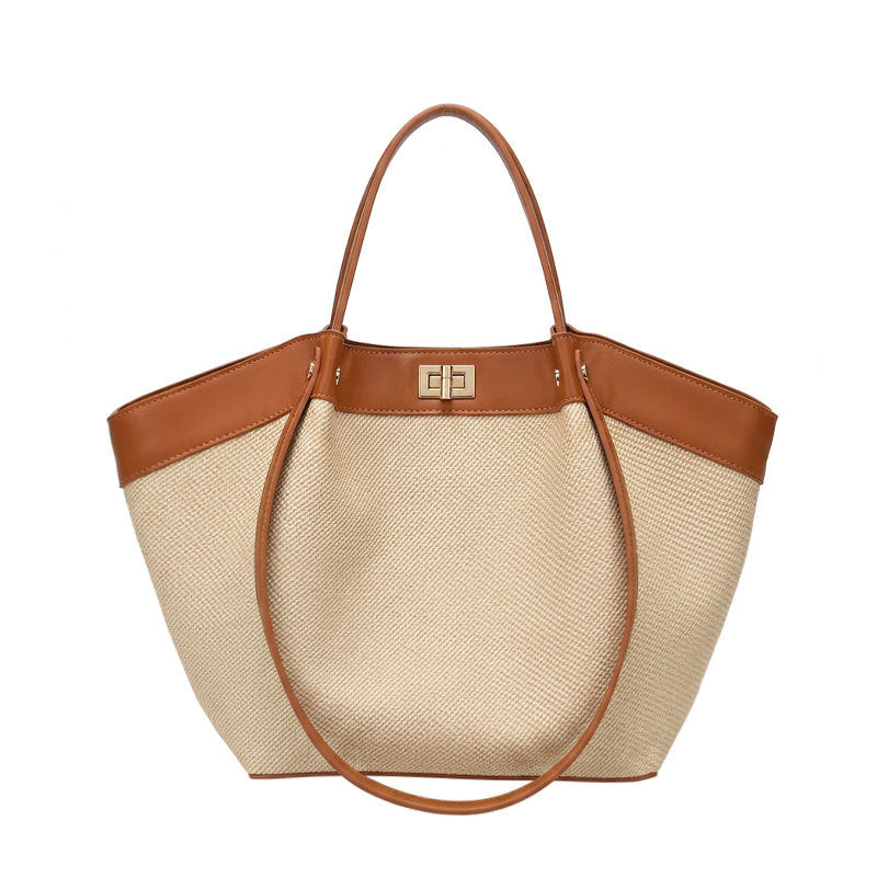 Women's Spring French Minority High-grade Loose Holiday Shoulder Bags