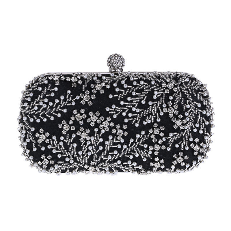Women's Embroidered Rhinestone Party Dress Garment Banquet Beaded Dinner Bag