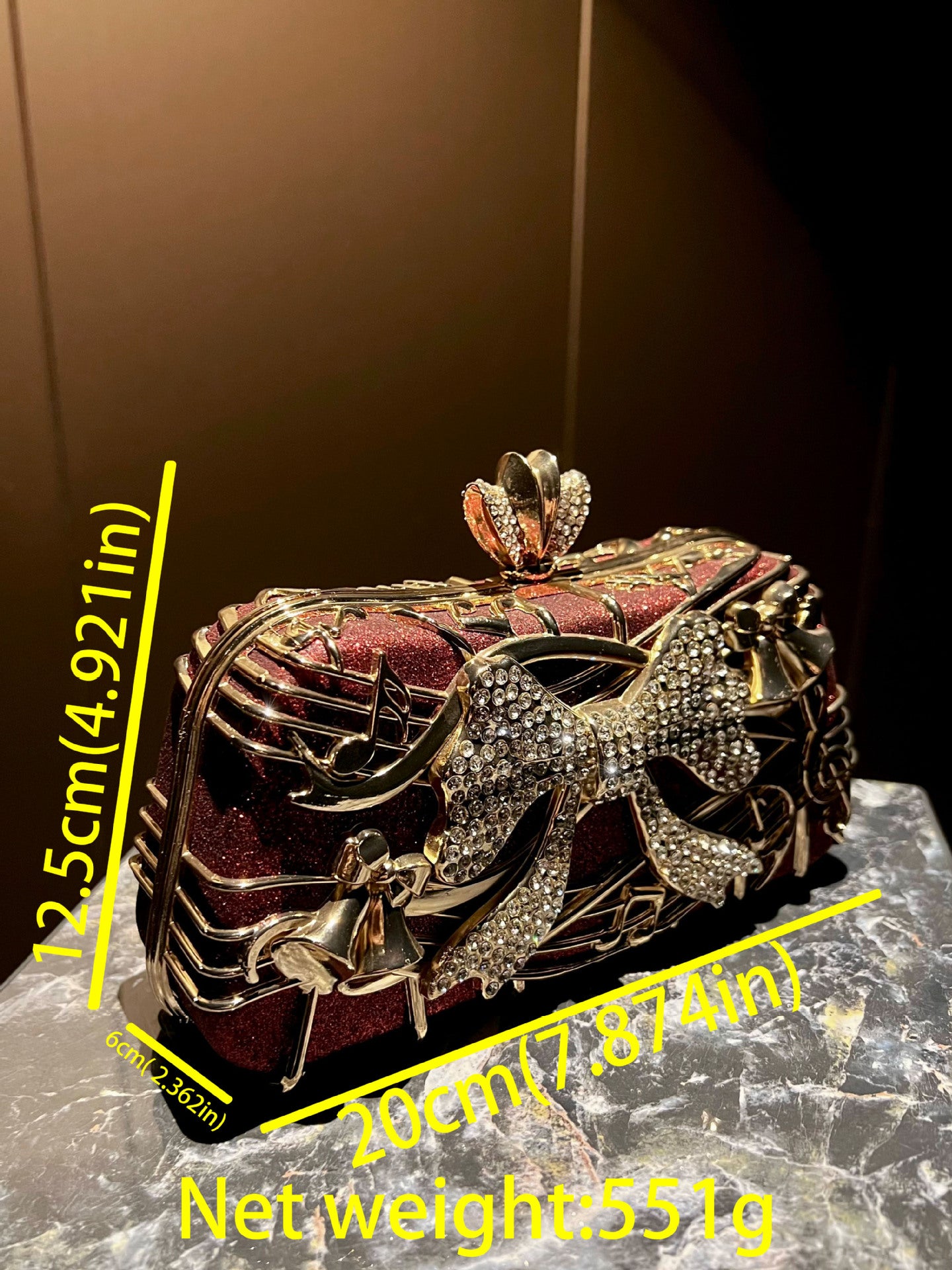 Fashion Banquet Dress Garment Delicate Diamond Clutch Versatile Dinner Bag