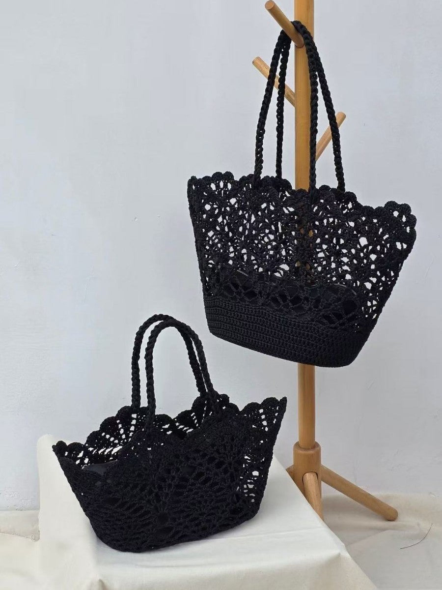Beach Simple Hollow Knitted Handmade Crocheted Women's Handbag