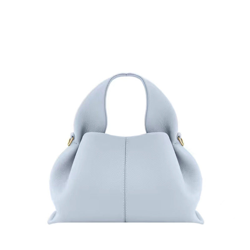 Trendy Elegant Casual Cloud Leather Portable Women's Handbag