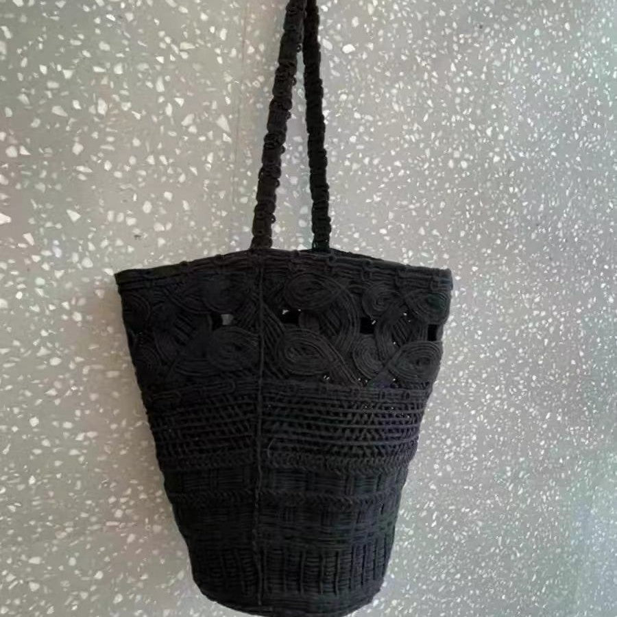 Hollow Seaside Vacation Beach Trendy Fashion Retro Large Bags