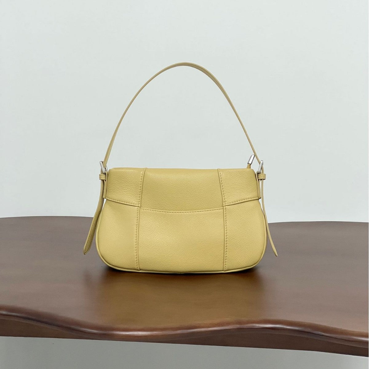 First Layer Cowhide Soft Underarm Fashion Small Square Bag