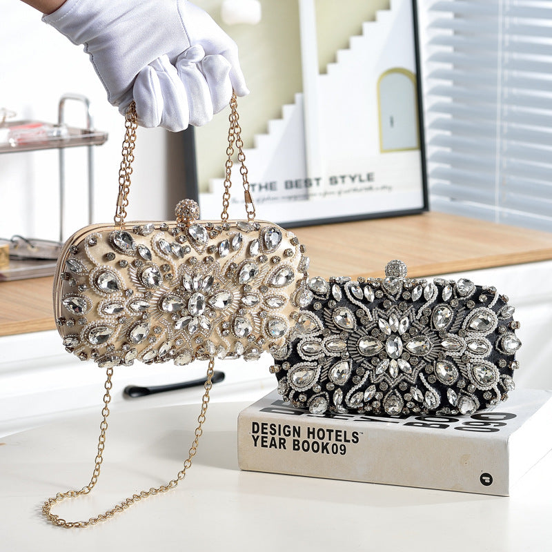 Fashion Simple Handmade Beaded Pearl Embroidery Evening Bags