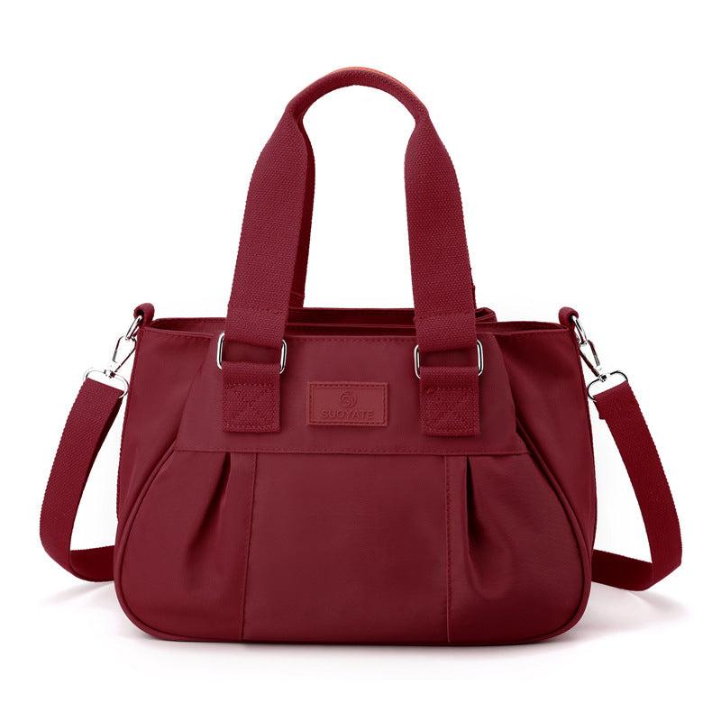 Women's Lightweight Waterproof Nylon Cloth Fashionable Trendy Women's Shoulder Bag