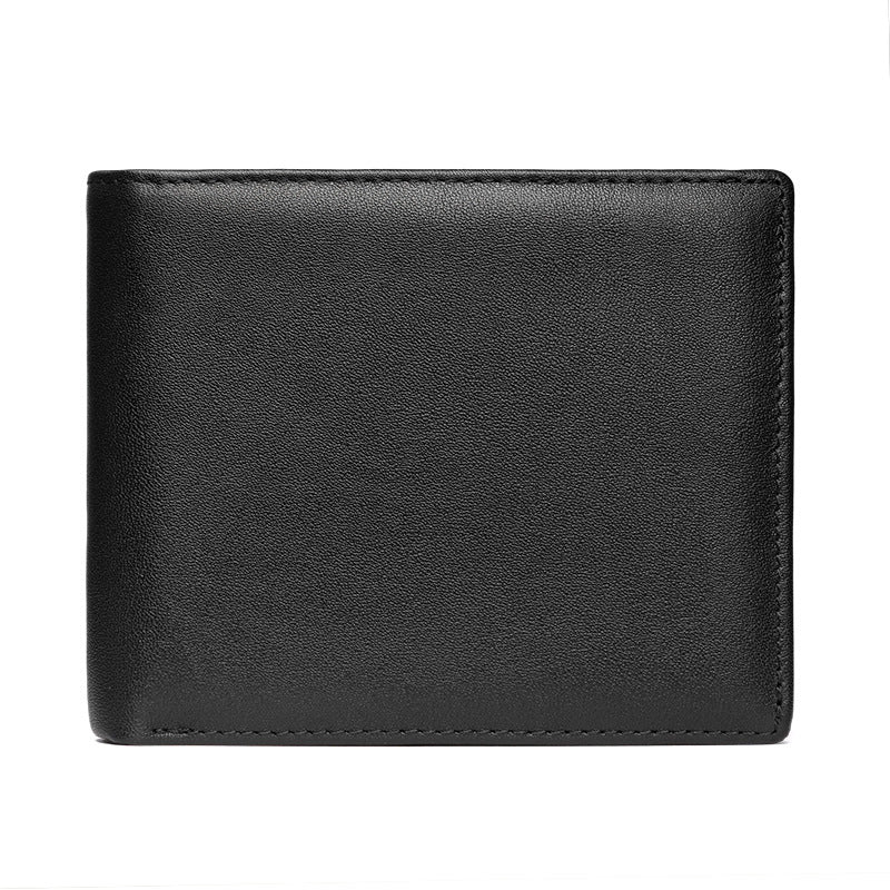 Women's & Men's Cowhide Short With Pocket Trendy Multi Men's Wallet