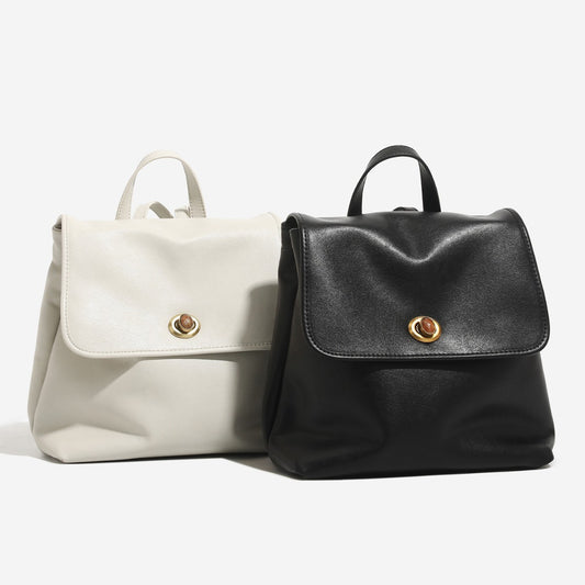 Women's Single Preppy Style Fashion Spring Advanced Retro Leisure Backpack